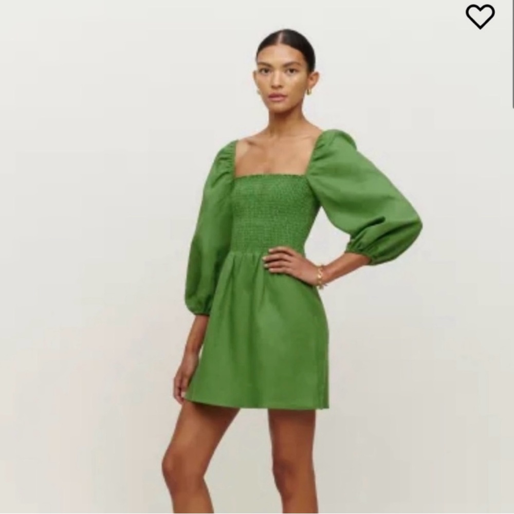 Greyson Mini Dress (Reformation - Small - Green)